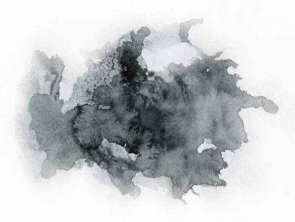 Suluboya sanatı. Suluboya kağıt üzerinde siyah nokta.