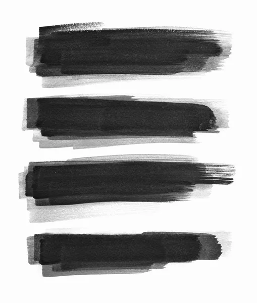 Suluboya. Soyut siyah suluboya kontur arka planlar kümesi.