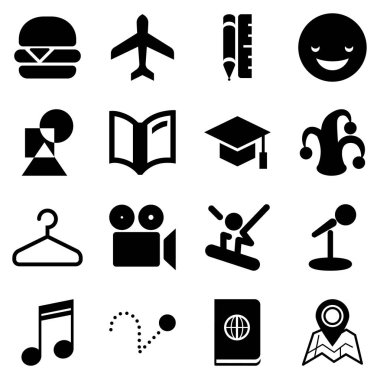 Simgeler Web ve hareket eden App için seyahat.