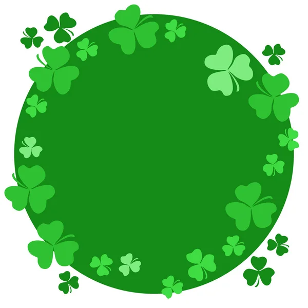 爱尔兰三叶草和圣帕特里克节的面料 纸张或明信片 — 图库照片