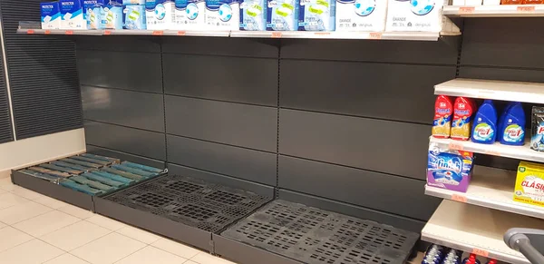 Granada España Marzo 2020 Hay Papel Higiénico Supermercado Pánico Cuarentenario —  Fotos de Stock