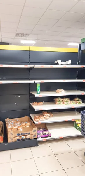 Granada España Marzo 2020 Hay Sándwiches Perritos Calientes Supermercado Pánico —  Fotos de Stock