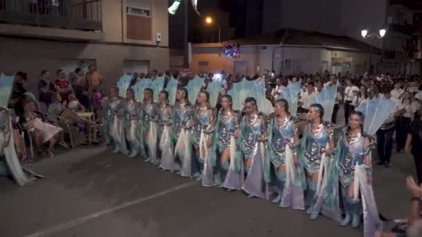 Guardamar Costa Blanca Hiszpania Lipca 2019 Święto Maurów Chrześcijan Czci — Wideo stockowe