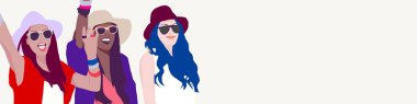 Fashion woman illustration. Hand drawn illustration trendy girl