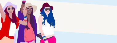 Fashion woman illustration. Hand drawn illustration trendy girl