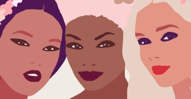 Siyahi kadın yaşam tarzı çizimi. Afrikalı moda kızı