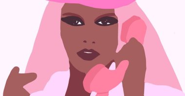 Siyahi kadın yaşam tarzı çizimi. Afrikalı moda kızı