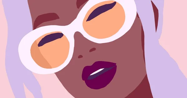 Ilustración Estilo Vida Mujer Negra Chica Moda Africana —  Fotos de Stock