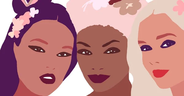 Ilustración Estilo Vida Mujer Negra Chica Moda Africana — Foto de Stock