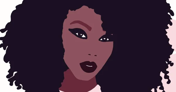 Ilustração Estilo Vida Mulher Negra Menina Moda Africano — Fotografia de Stock