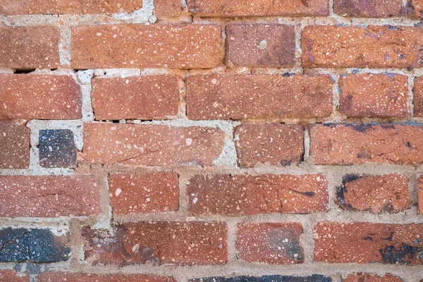 Fragment Dziewiętnastowiecznego Muru Stare Cegły Stary Mur — Zdjęcie stockowe