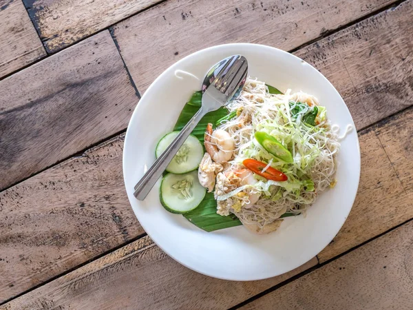 Stir-fry meehoon, asian style — Stock Photo, Image