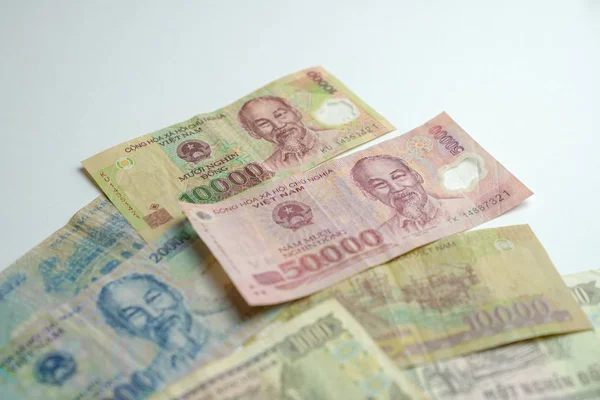 越南货币越南盾（Vnd），白色背景. — 图库照片