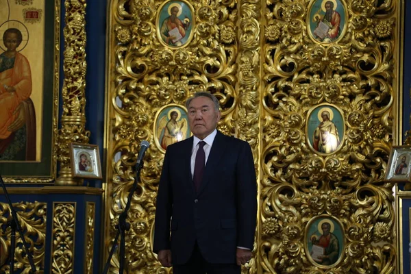 Astana Volt Elnöke Nursultan Nazarbajev 2019 Január Kazahsztáni Astanában Meglátogatta — Stock Fotó