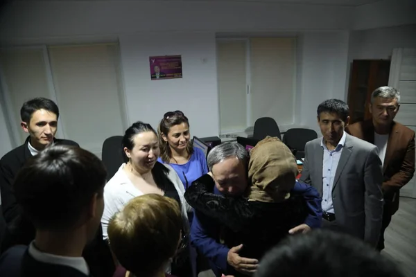 Група Людей Дострокових Президентських Виборах Червня 2019 Року Астані Казахстан — стокове фото