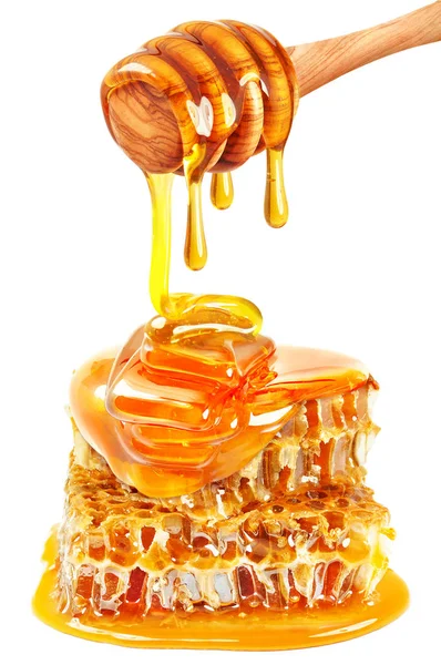 Méz és lépek — Stock Fotó