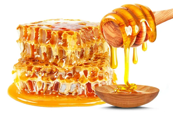 Honeycombs isolerade vit — Stockfoto