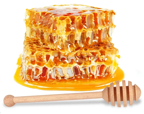 Honeycombs islated vit — Stockfoto