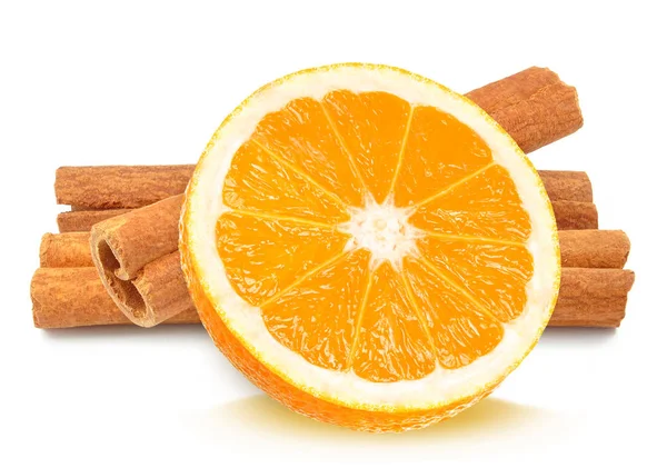 Orange and cinnamon — Stock Photo, Image