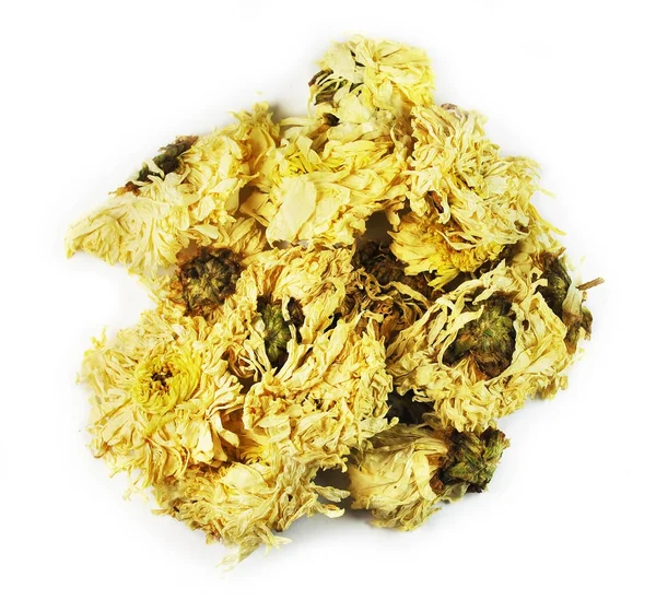Flos Chrysanthemi Květina Čínské Bylinné Medicíny Samostatný Hua — Stock fotografie
