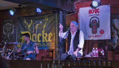 Dan Mccafferty 70th Anniversary Birthday Party in Docker Pub in Kiev, Ukrayna on 09 Ekim, 2016.