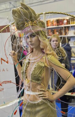 Estet güzellik Fuarı'nda Kiev, Ukrayna.