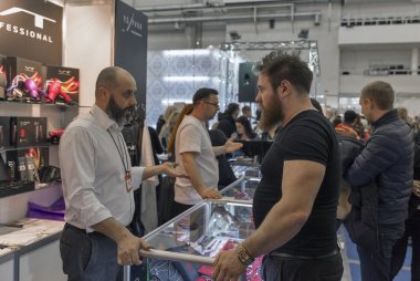 Estet güzellik Fuarı'nda Kiev, Ukrayna.