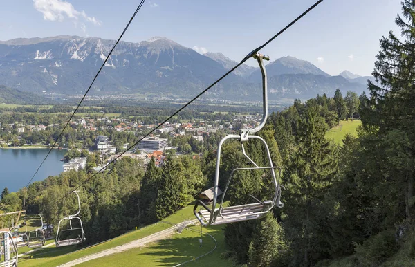 Skidlift i Bled, Slovenien. — Stockfoto