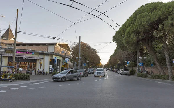 Herceg Amedeo Avenue, Rimini, Olaszország — Stock Fotó