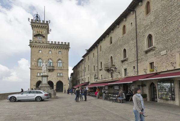 Piazza della Liberta in San Marino. — Stock Photo, Image