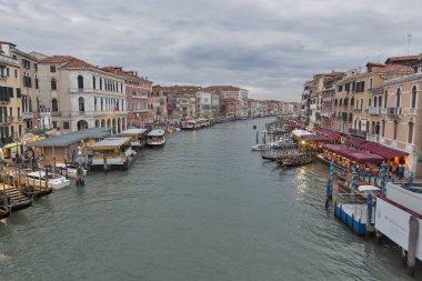 güzel görünümü ünlü grand canal, venice, İtalya.