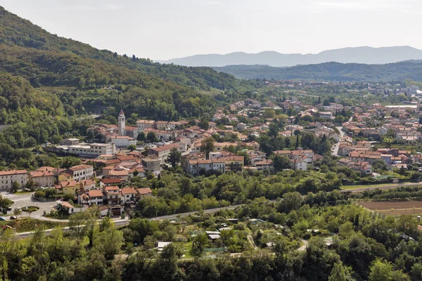 Solkan townscape Slovenya. — Stok fotoğraf