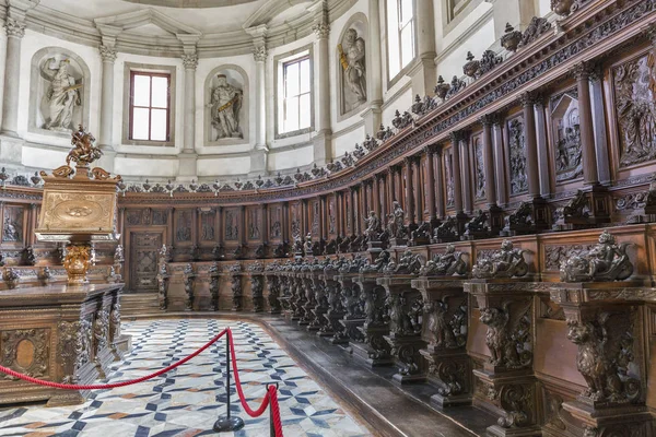 Sakristian San Giorgio Maggiore-kyrka interiör i Venedig, Italien. — Stockfoto