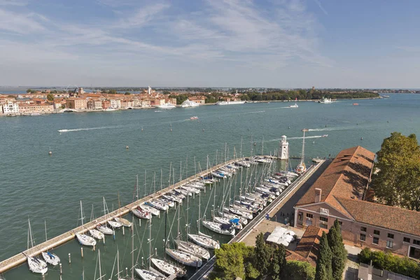 Vista aérea de la laguna de Venecia, Italia . —  Fotos de Stock