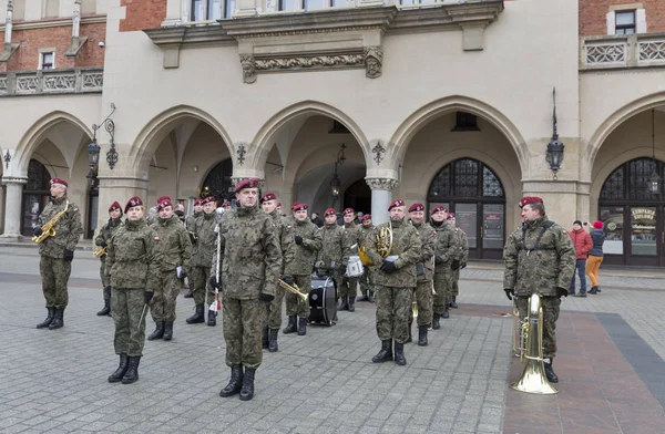 Secure Poland Cérémonie de bienvenue de l'OTAN à Cracovie, Pologne . — Photo