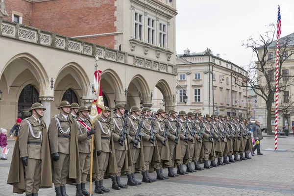 Secure Poland Cérémonie de bienvenue de l'OTAN à Cracovie, Pologne . — Photo