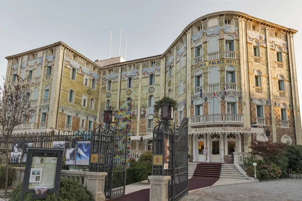 Hotel hungaria ausonia auf der lido insel. Venedig, Italien. — Stockfoto