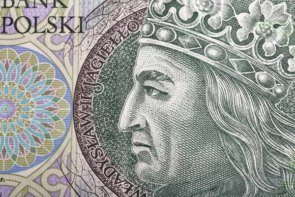 Billete de dinero polaco cien zloty macro —  Fotos de Stock