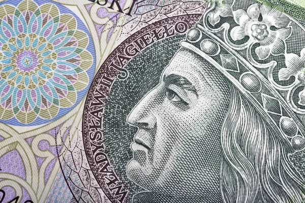 Billete de dinero polaco cien zloty macro —  Fotos de Stock