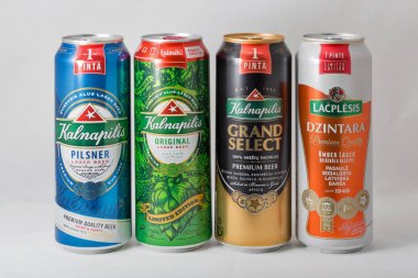 Beyaz Kalnapilis ve Lacplesis Litvanya dili premium bira.