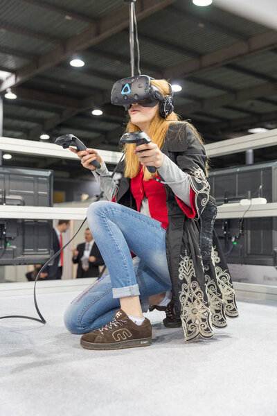 Игра "Номи Вив" в виртуальной реальности, выставка "Киев Плагин Украина 2017"
.