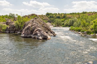 Güney Bug Nehri manzara Migeya, Ukrayna.