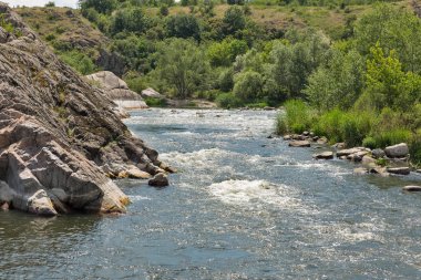 Güney Bug Nehri manzara Migeya, Ukrayna.