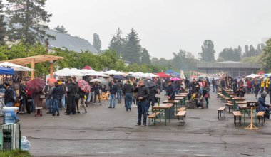 Kiev gıda ve şarap Festivali Kiev, Ukrayna kişi ziyaret.