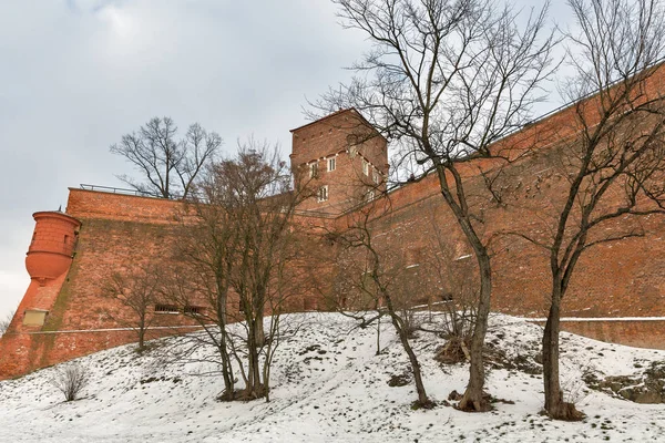 Wawel Royal castle Sandomierska tower in Krakow, Poland. — Stock Photo, Image
