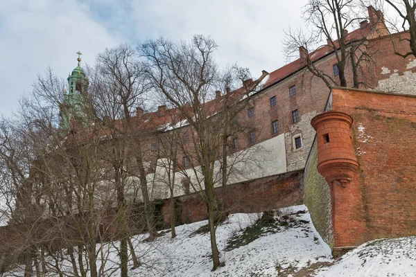 Королевский замок Вавель в Кракове . — стоковое фото