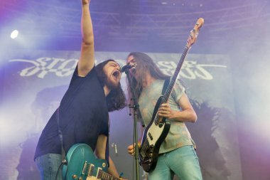 Rock grubu Atlas hafta sonu gerçekleştirir İsa uçmuş. Kiev, Ukrayna.