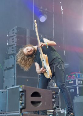 Sinoptik rock grubu Atlas hafta sonu gerçekleştirir. Kiev, Ukrayna.