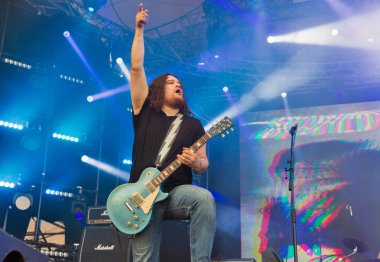 Rock grubu Atlas hafta sonu gerçekleştirir İsa uçmuş. Kiev, Ukrayna.