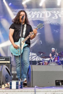 Rock grubu Atlas hafta sonu gerçekleştirir İsa uçmuş. Kiev, Ukrayna.